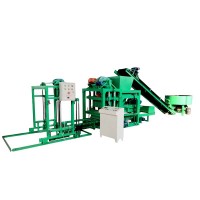 QTJ4-25 Construction equipment cement concrete block automatic machines brick making in India habiterra block machine