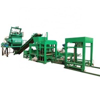 Automatic interlocking brick making machine line