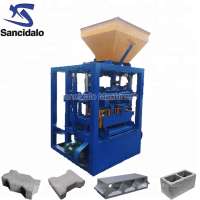 #SUPER SEPTEMBER!QT4-24  semi automatic cement hollow block machine concrete