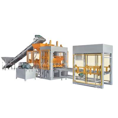 Famous brand Siemens PLC component precasting cement brick making machine QT5-15, unburnt interlocking block machine